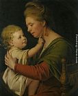 Portrait of Jane Darwin and her son William Brown Darwin by Joseph Wright of Derby